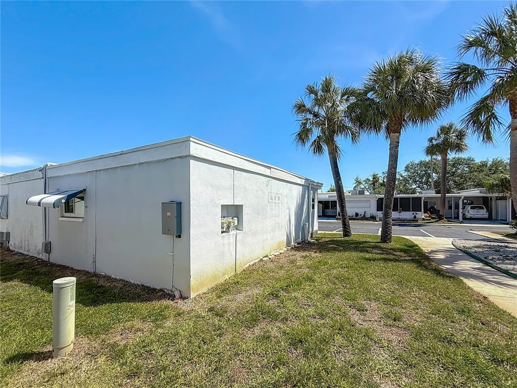 250 Rosery Road Northwest, Unit 228 Largo, FL 33770 - Photo 23 of 27 a backyard of a house with palm trees