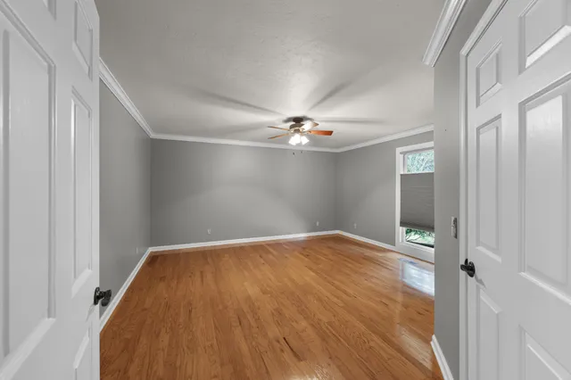 a view of wooden closet