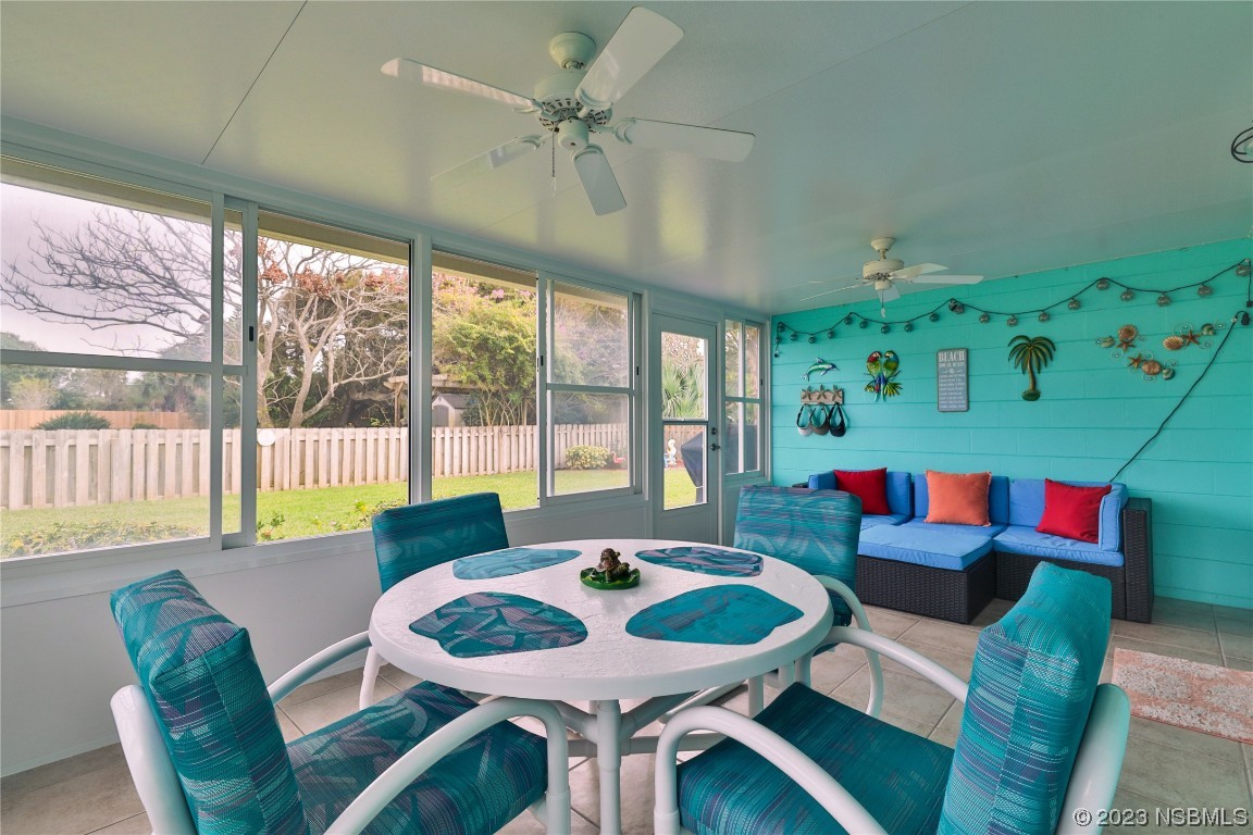 4701 South Peninsula Drive Ponce Inlet, FL 32127 - Photo 24 of 32 a view of a dining room with furniture window and outside view
