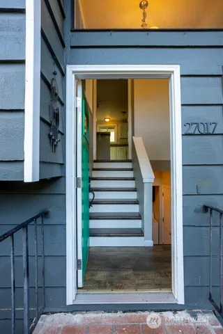 a view of a entryway door of the house