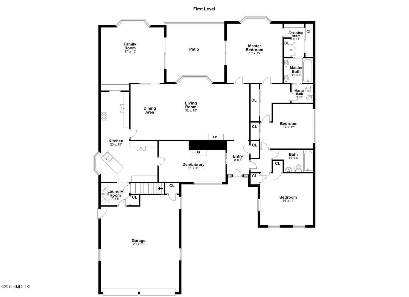 11 Wahneta Road Old Greenwich, CT 06870 - Photo 25 of 26 a picture of floor plan