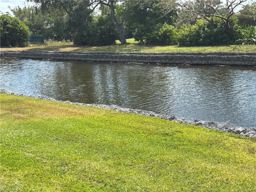 600 Valley Stream Drive, Unit D3 Naples, FL 34113 - Photo 5 of 6 a view of a lake with a yard and trees