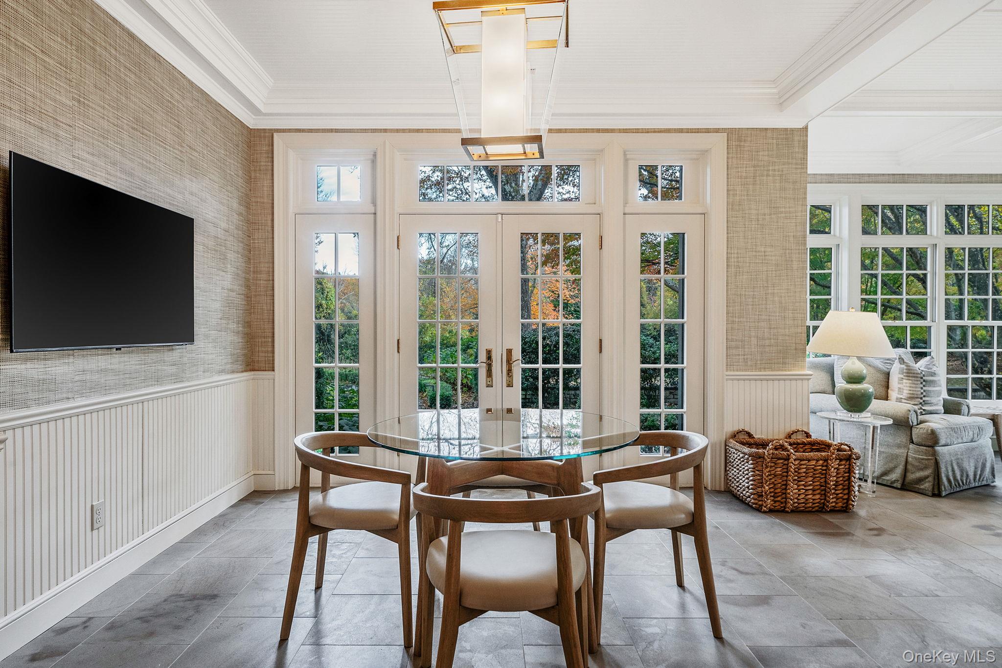 530 Chicken Valley Road Locust Valley, NY 11560 - Photo 24 of 50 Sunroom / solarium featuring french doors