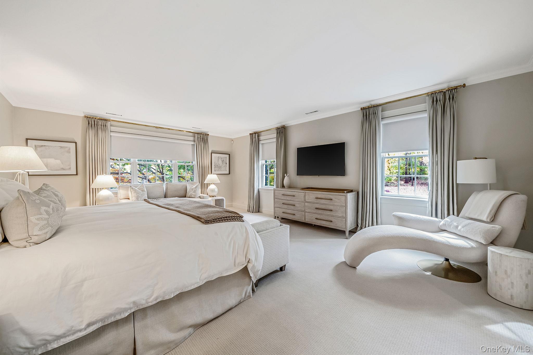 530 Chicken Valley Road Locust Valley, NY 11560 - Photo 29 of 50 Bedroom featuring crown molding