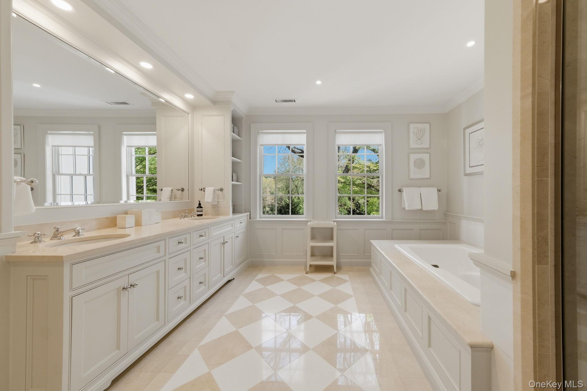 530 Chicken Valley Road Locust Valley, NY 11560 - Photo 31 of 50 Primary bathroom featuring double vanity