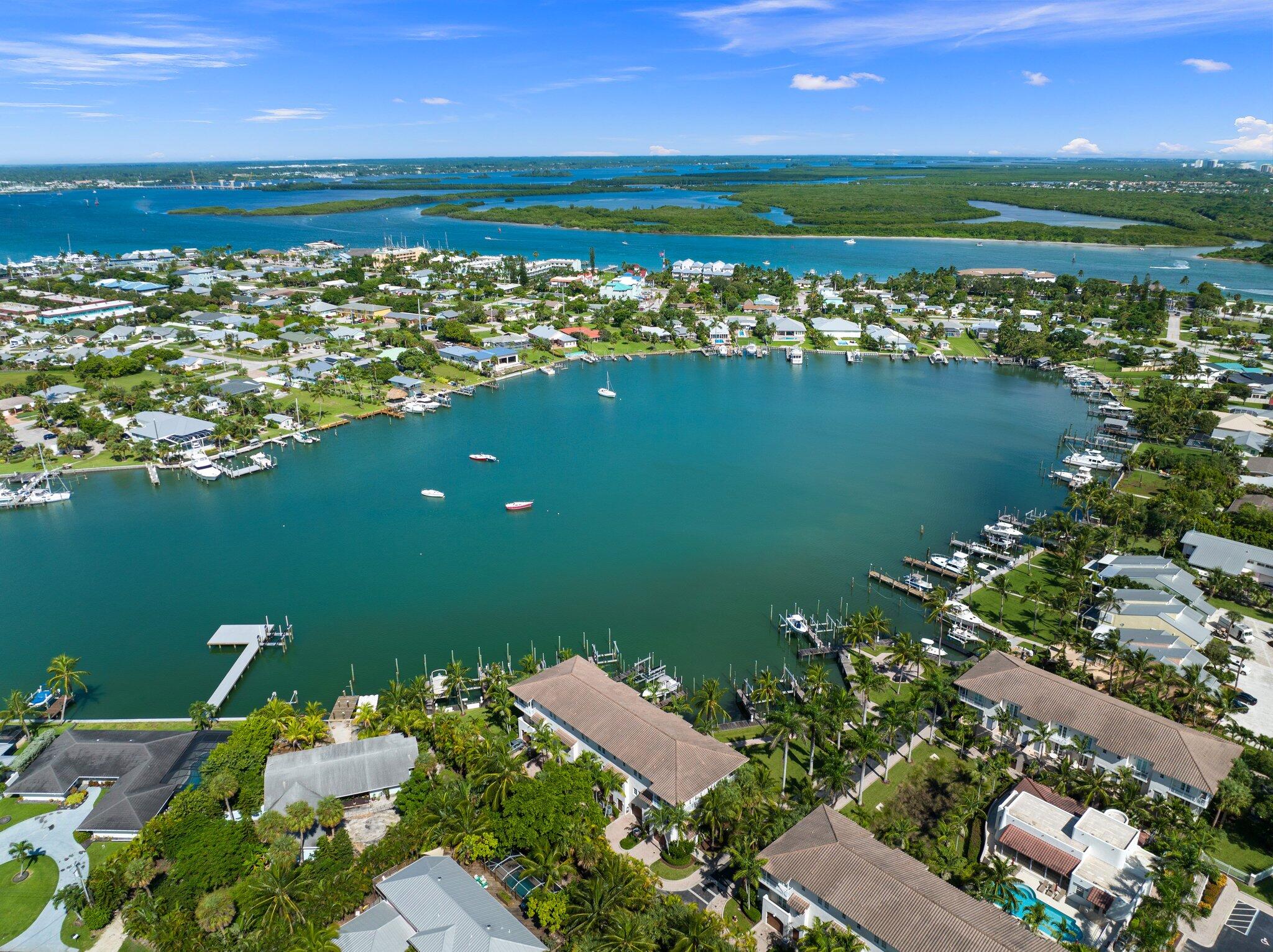 1579 Bow Line Road Fort Pierce, FL 34949 - Photo 48 of 56 a view of a lake with a city view