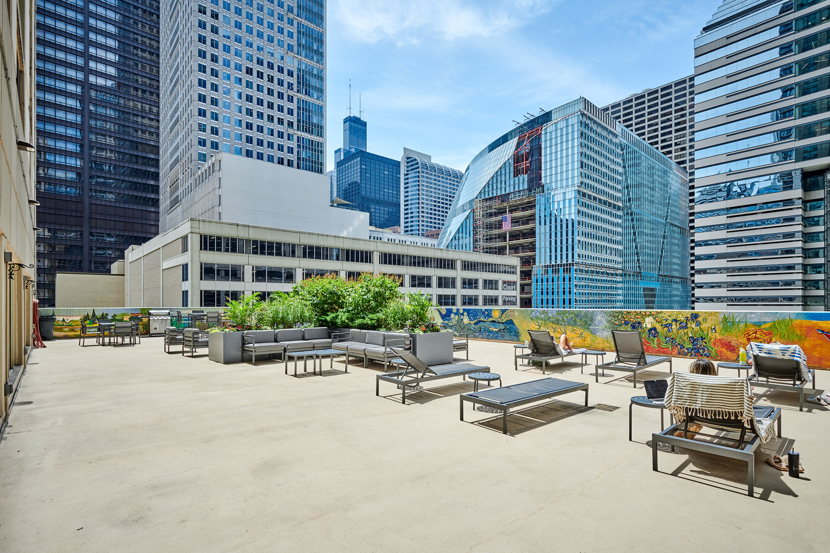 200 North Dearborn Street, Unit 4608 Chicago, IL 60601 - Photo 23 of 26 a row of palm trees in front of a building