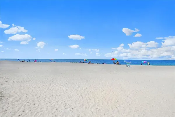 a view of water and covered with fog