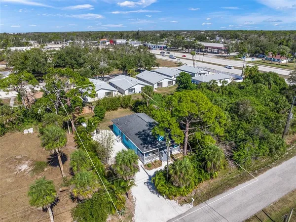an aerial view of multiple house