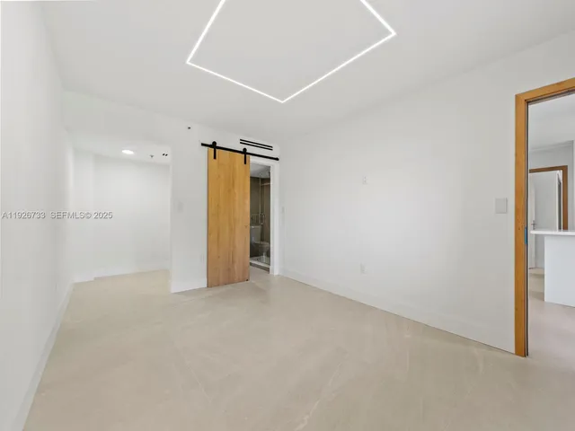 a view of an empty room