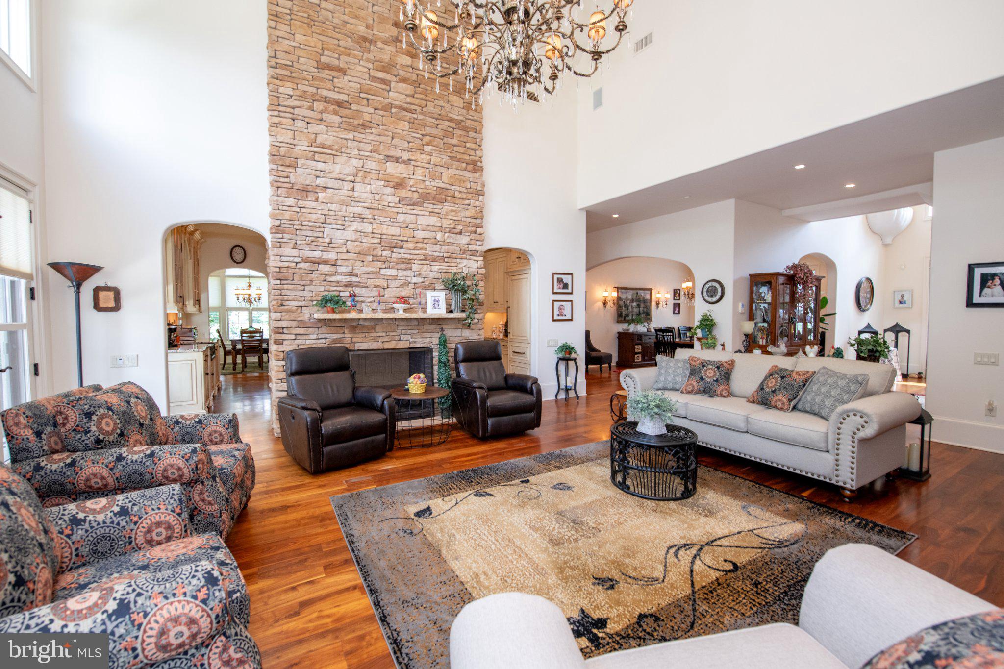 711 Moredon Road Jenkintown, PA 19046 - Photo 49 of 140 Spacious living area with stone accents.