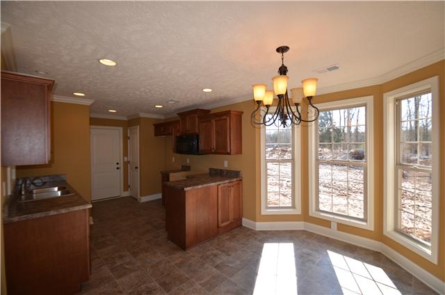 View from Nook in Kitchen with bay window