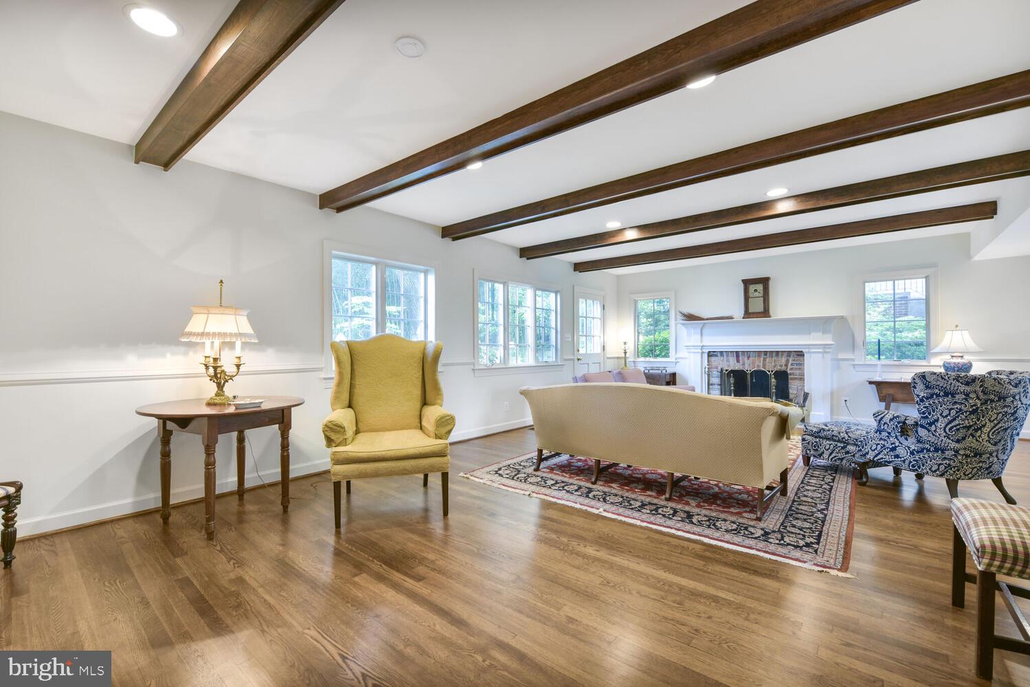 3901 Ridge Road Annandale, VA 22003 - Photo 7 of 21 a living room with furniture and a fireplace