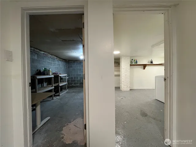 a room with furniture