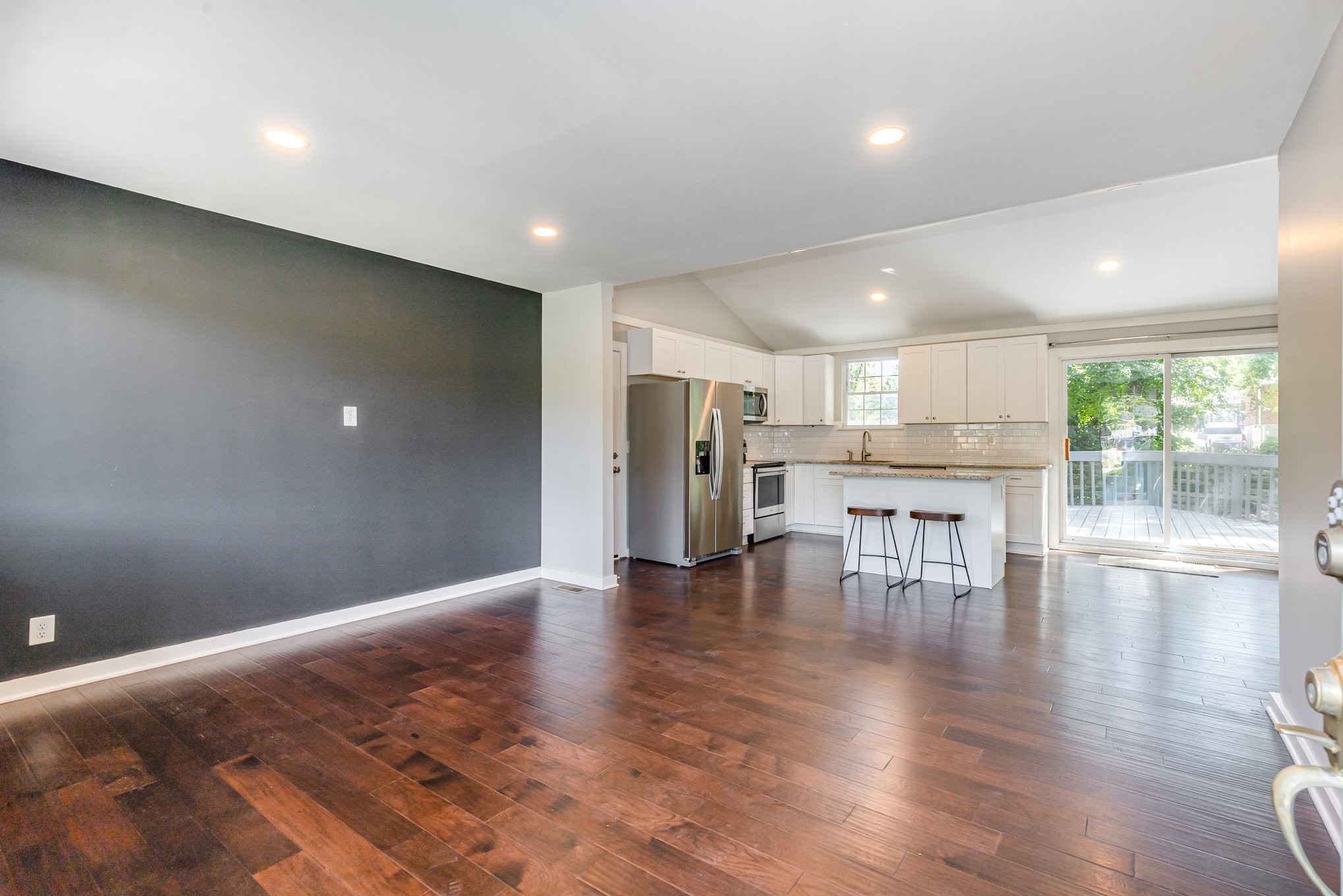 118 Brevet Drive Franklin, TN 37064 - Photo 5 of 18 a view of kitchen with refrigerator and wooden floor