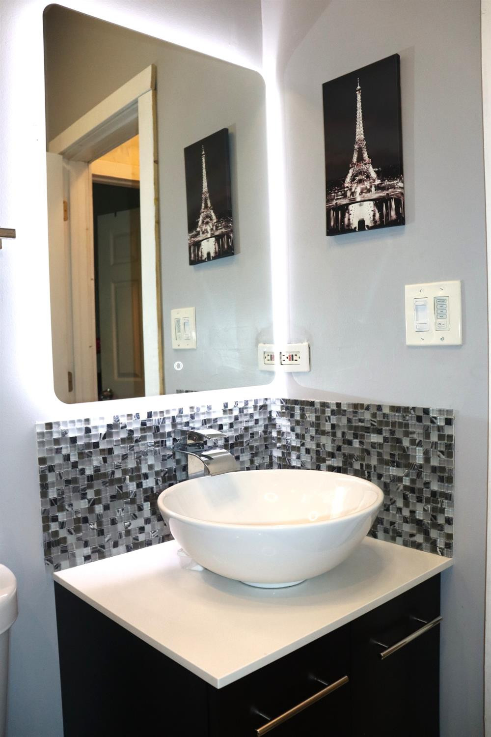 528 Mount Street Gary, IN 46406 - Photo 9 of 29 a bathroom with a sink and a mirror