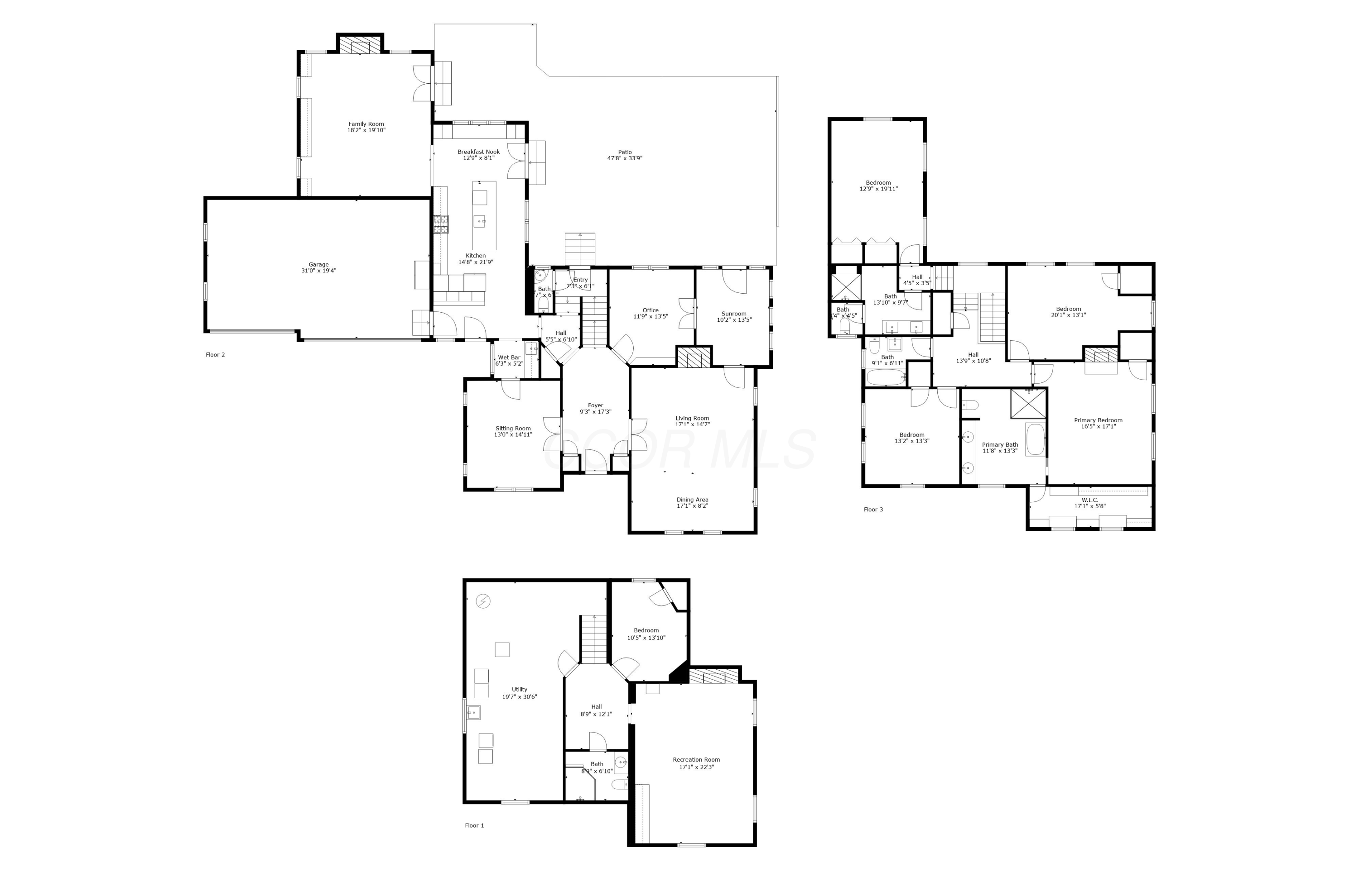 250 Ashbourne Road Bexley, OH 43209 - Photo 73 of 73 Combined Floor Plan