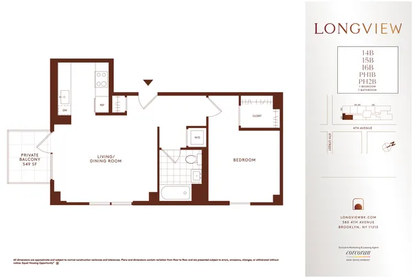 $4,629 | 380 4th Avenue, Unit PH1B | Gowanus