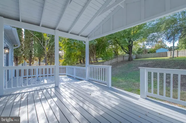 a view of backyard with green space