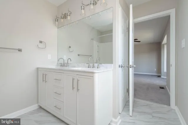 a view of an empty room