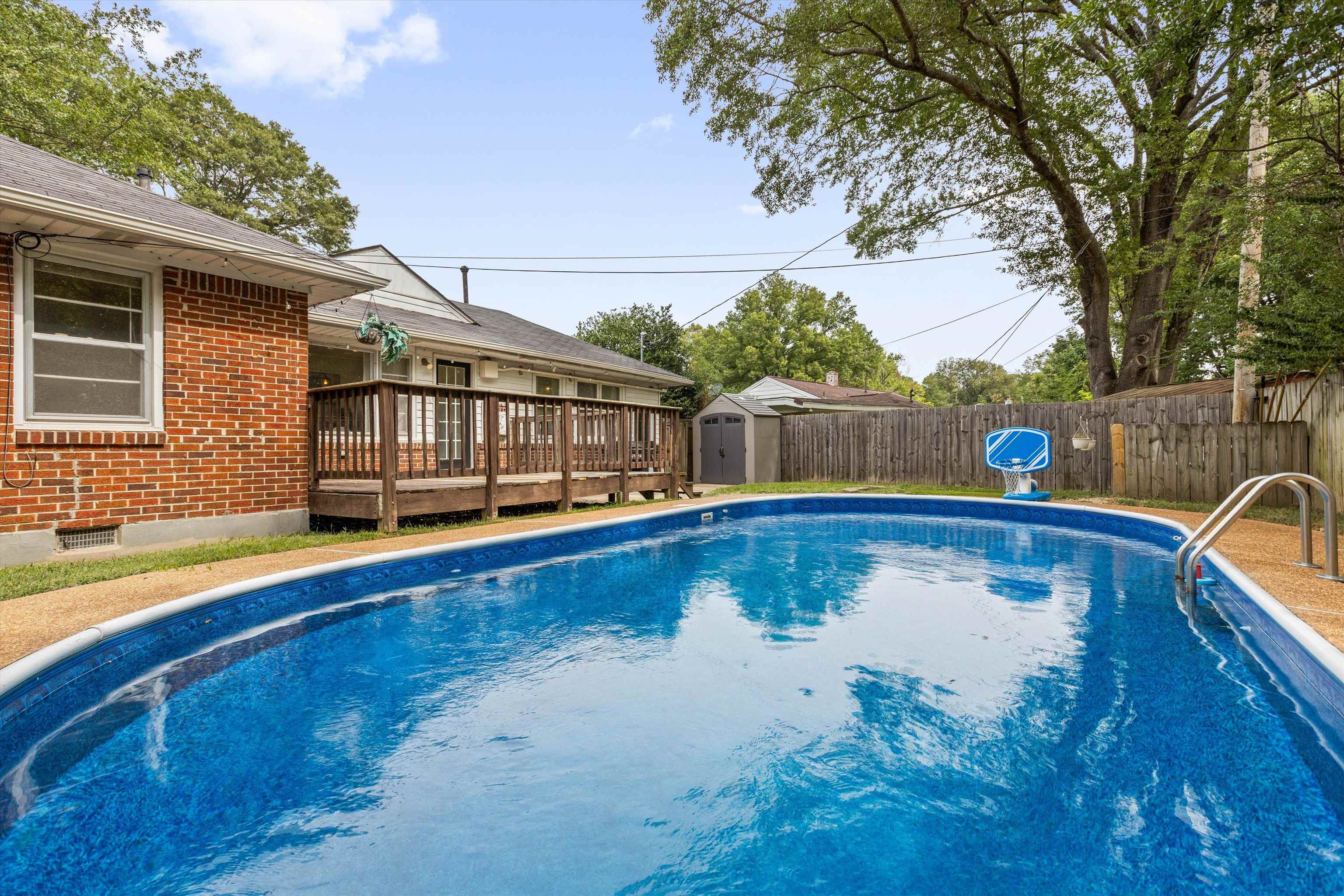 4506 Verne Road Memphis, TN 38117 - Photo 33 of 40 a view of a swimming pool with a bench