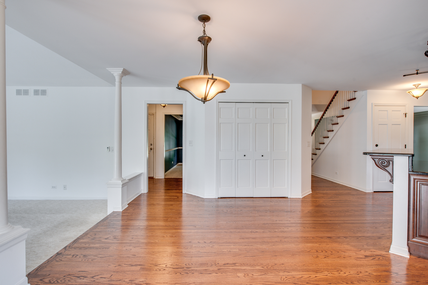 3631 Falkner Drive Naperville, IL 60564 - Photo 15 of 45 a view interior of a house with wooden floor windows and white walls