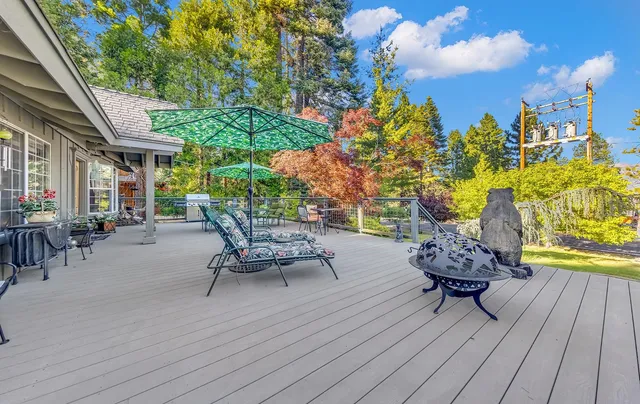 a outdoor space with chairs