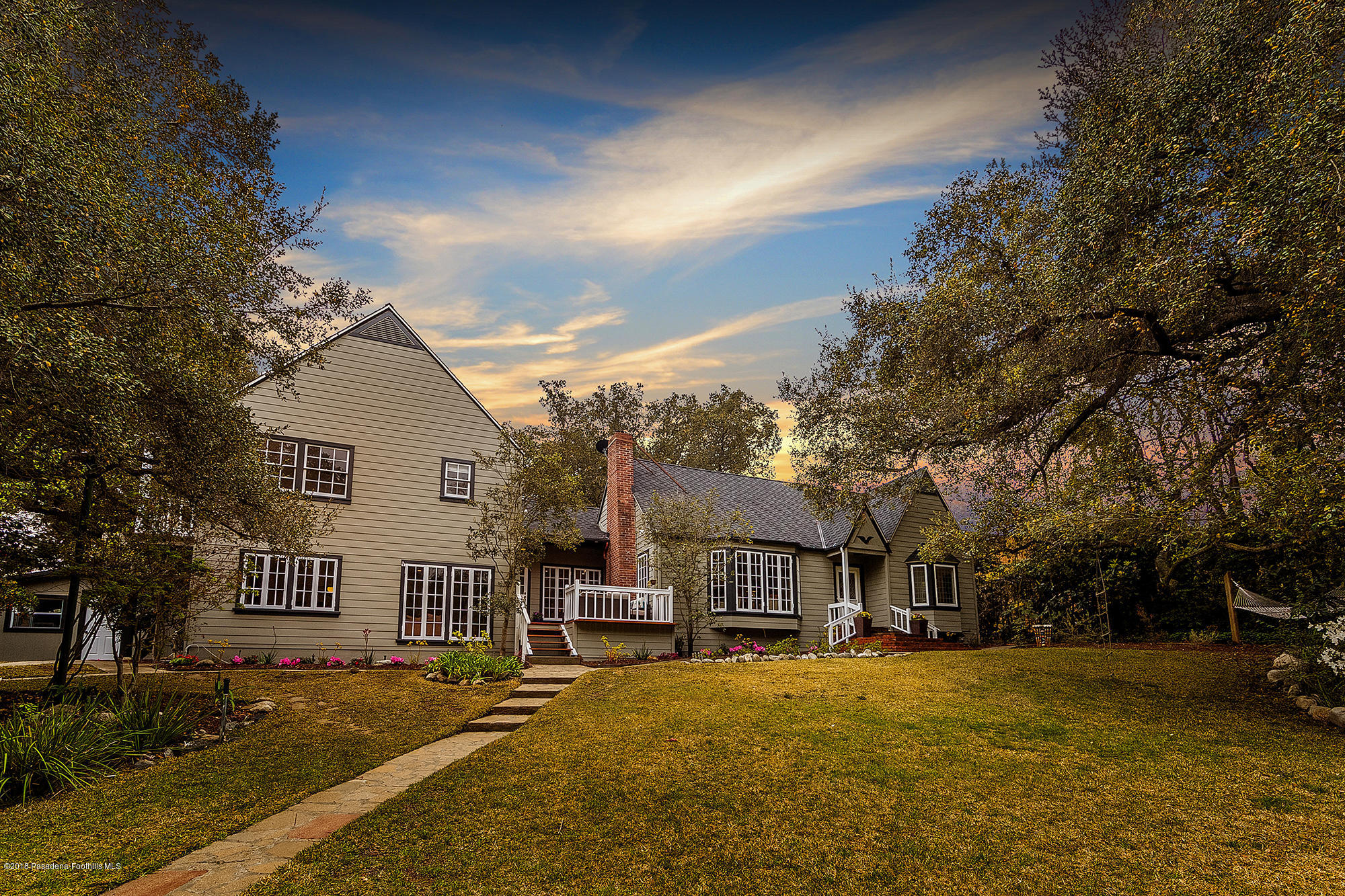 1280 Afton Street Pasadena, CA 91103 - Photo 31 of 39 a view of a house with snow on the road