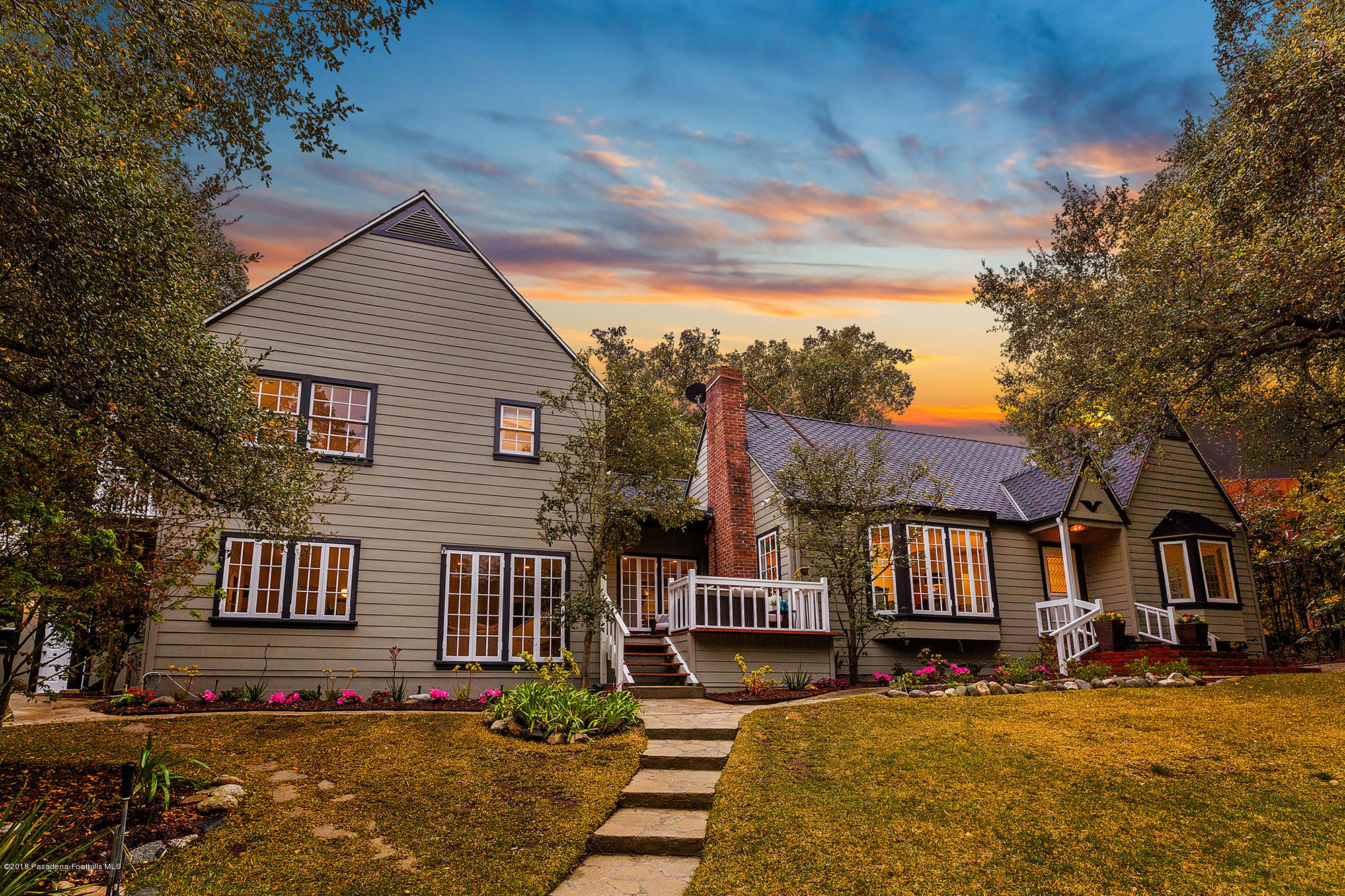 1280 Afton Street Pasadena, CA 91103 - Photo 39 of 39 a view of a house with wooden fence