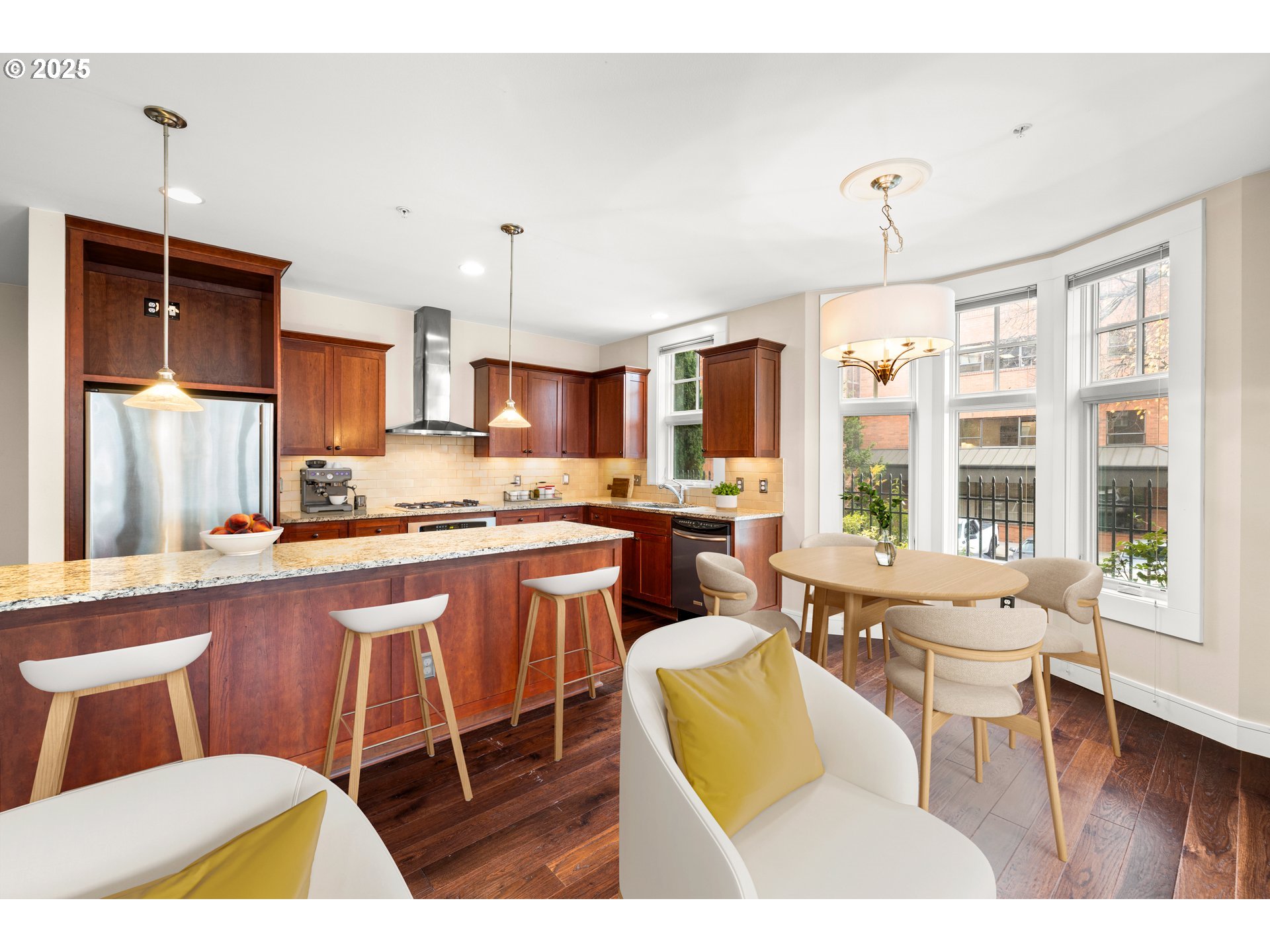 527 2nd Street Lake Oswego, OR 97034 - Photo 12 of 29 a kitchen with a dining table chairs and window