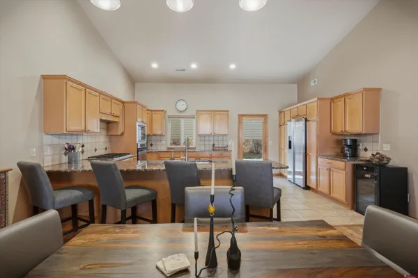 a bedroom with furniture and window