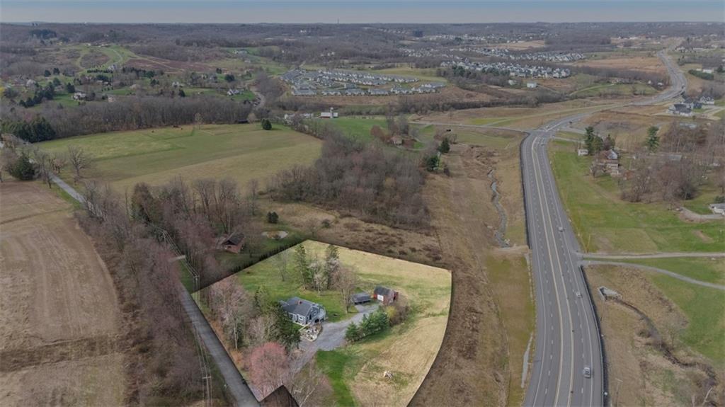 212 Old Rte 8 South Valencia, PA 16059 - Photo 42 of 47 an aerial view of a house with a yard