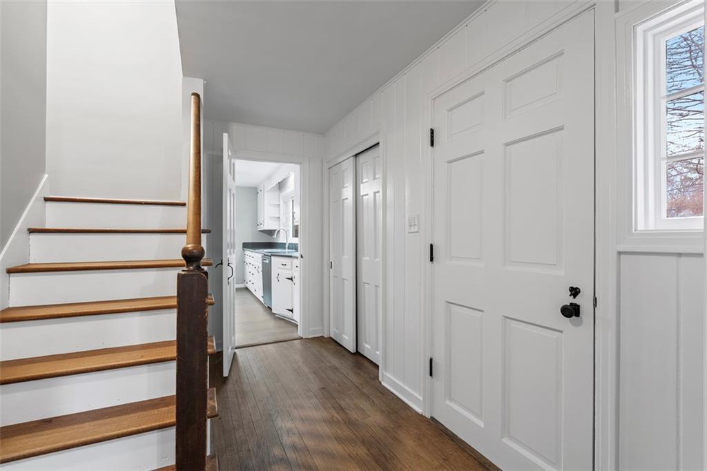 212 Old Rte 8 South Valencia, PA 16059 - Photo 5 of 47 a view of a hallway with wooden floor and entryway