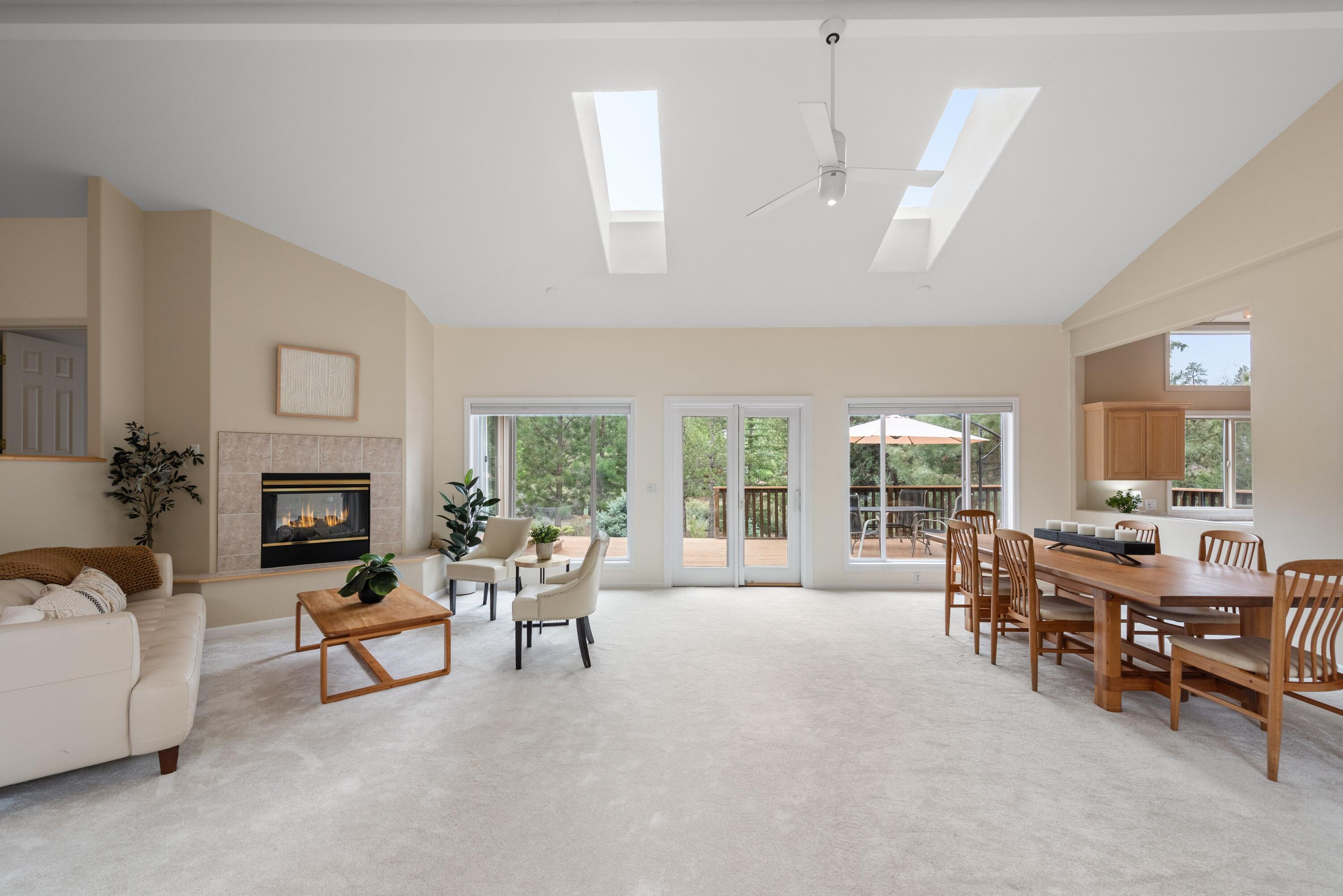 2255 Northwest Putnam Road Bend, OR 97703 - Photo 6 of 49 The view as you enter the home. With vaulted ceilings, skylights and endess windows, this home makes you feel good.