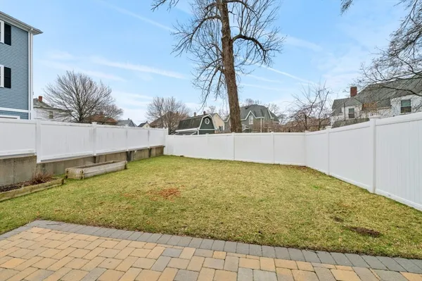 a view of an outdoor space and swimming pool