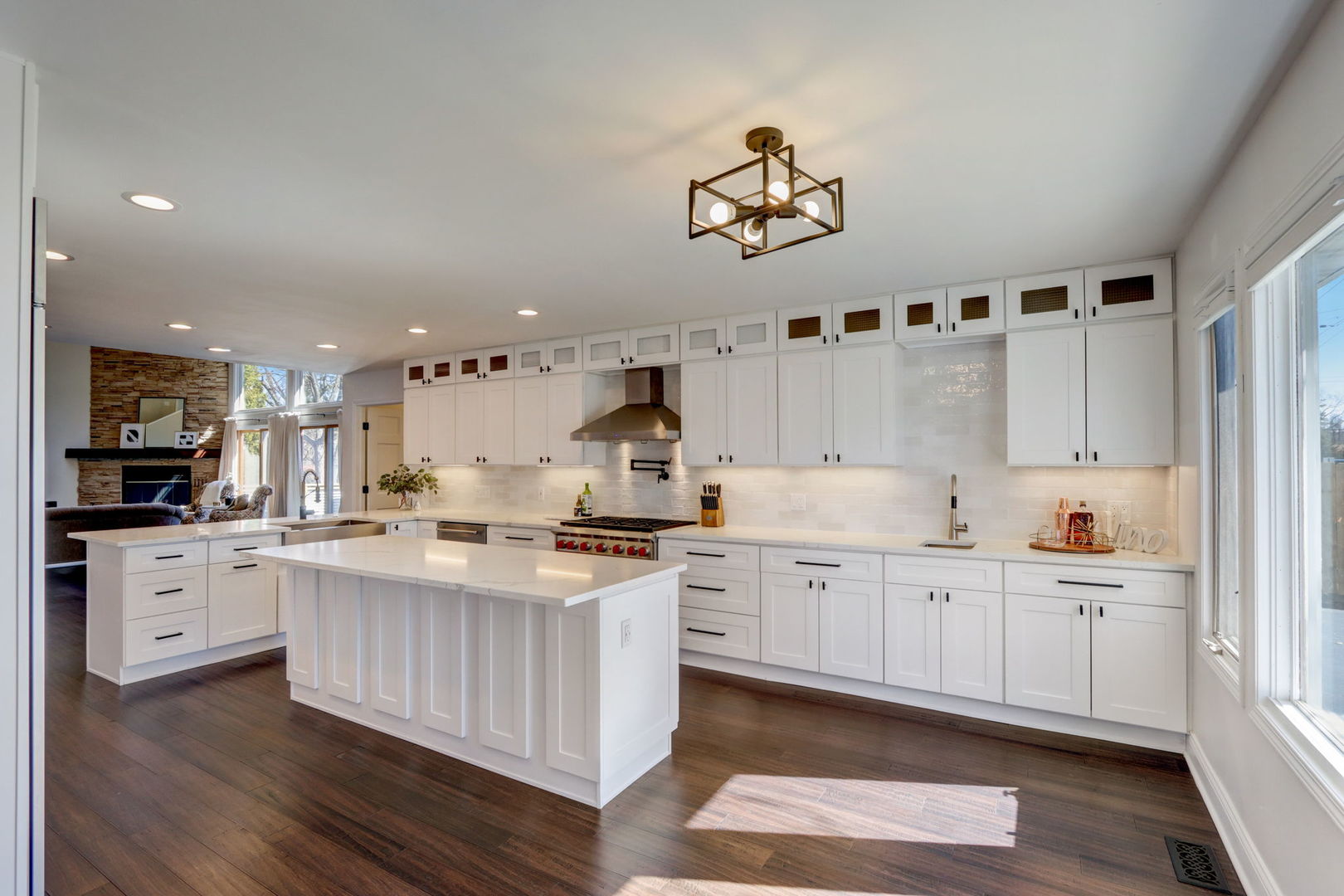 801 Elmdale Road Glenview, IL 60025 - Photo 18 of 48 a kitchen with white cabinets and sink