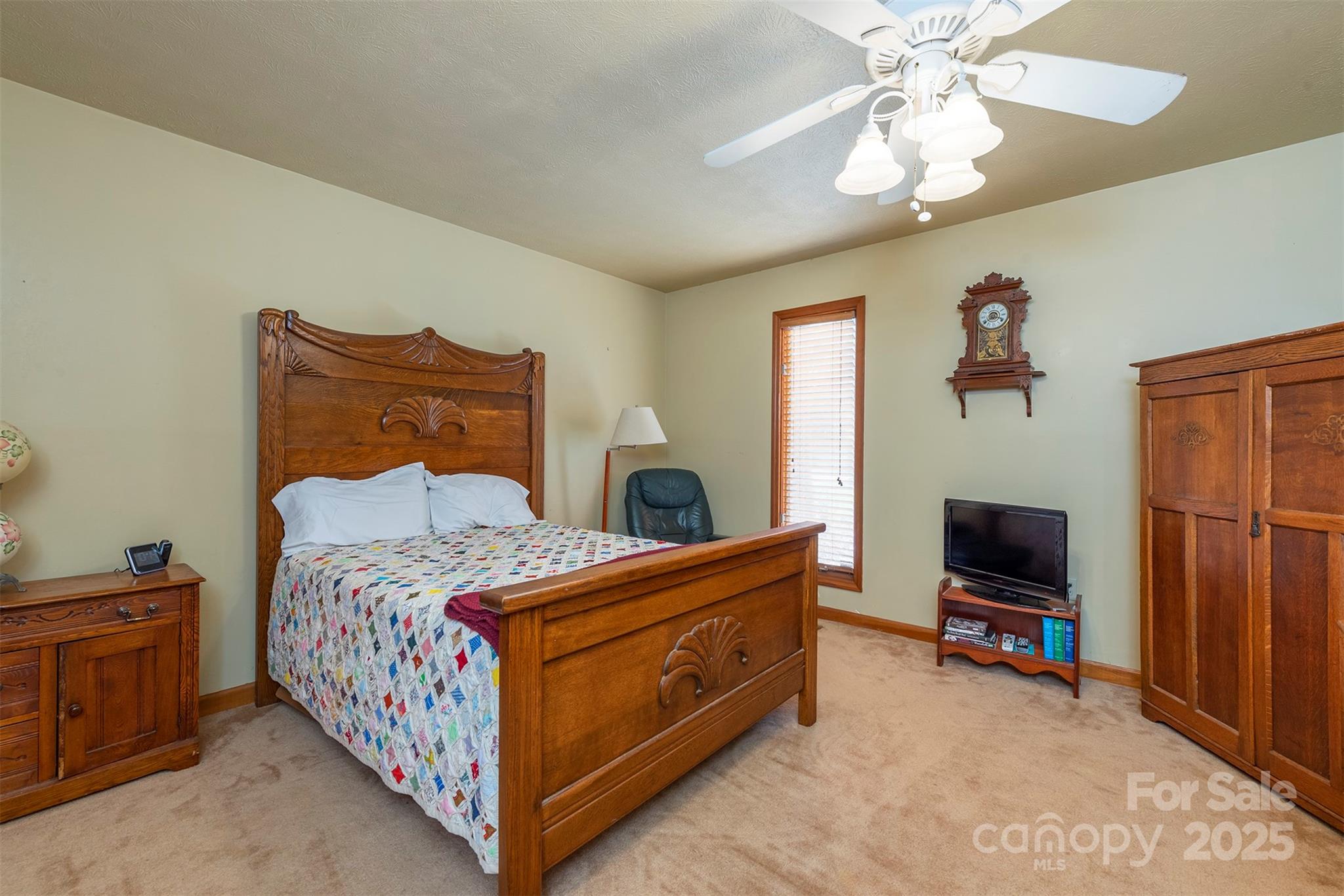 10 Chestnut Ridge Road Mills River, NC 28759 - Photo 15 of 47 a bedroom with a bed and a television in it