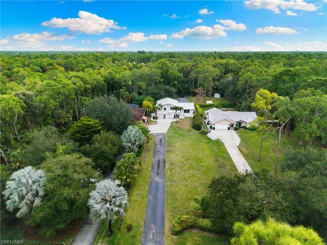 a view of a garden with an outdoor space