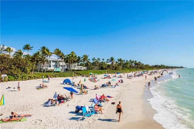 a view of ocean from a beach