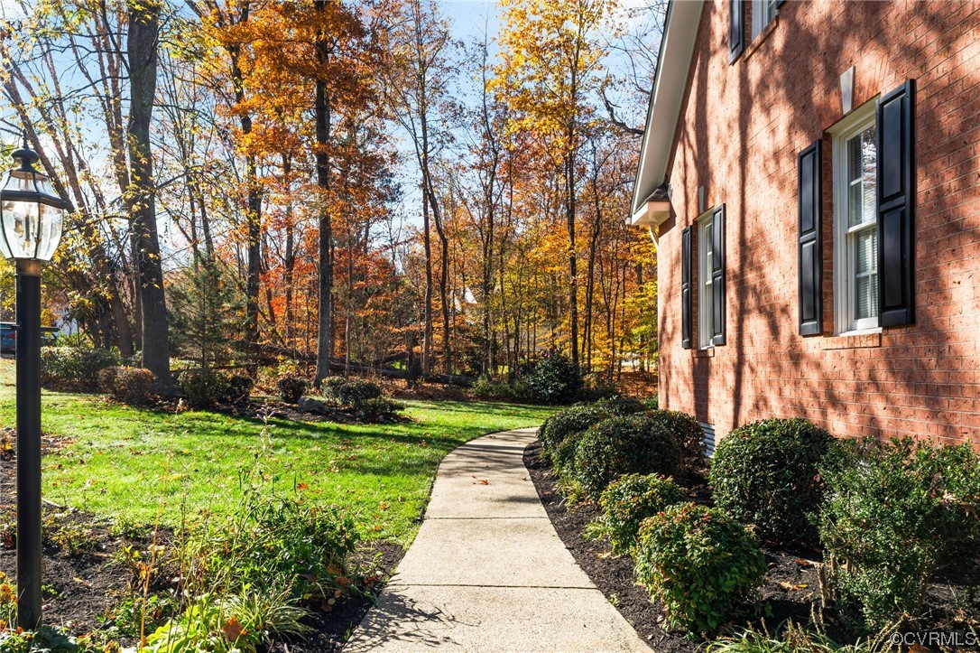 3430 Robious Forest Way Midlothian, VA 23113 - Photo 43 of 50 a view of a pathway with a yard
