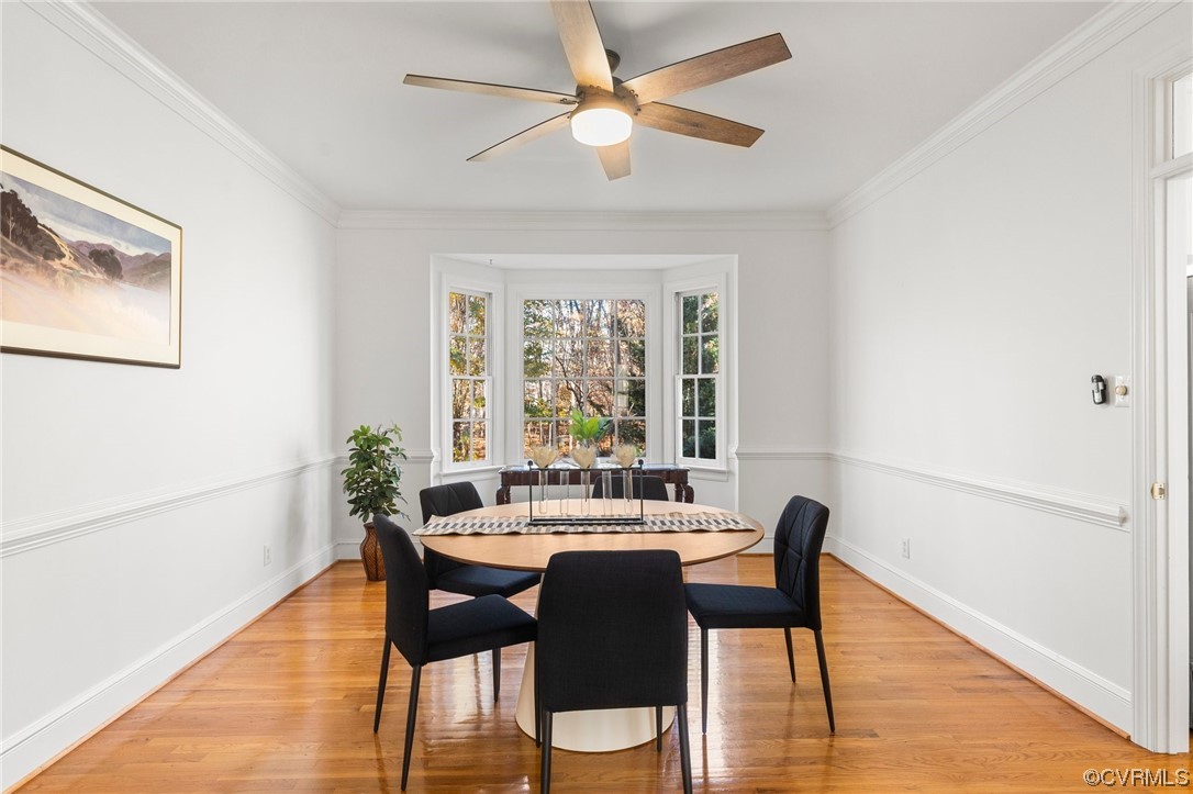 3430 Robious Forest Way Midlothian, VA 23113 - Photo 6 of 50 a view of a dining room with furniture window and wooden floor