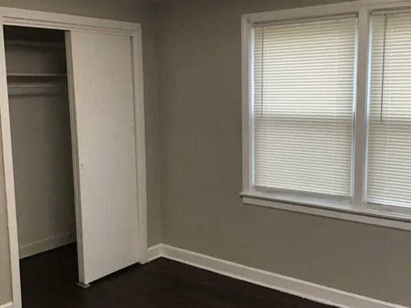 a view of a small space with window