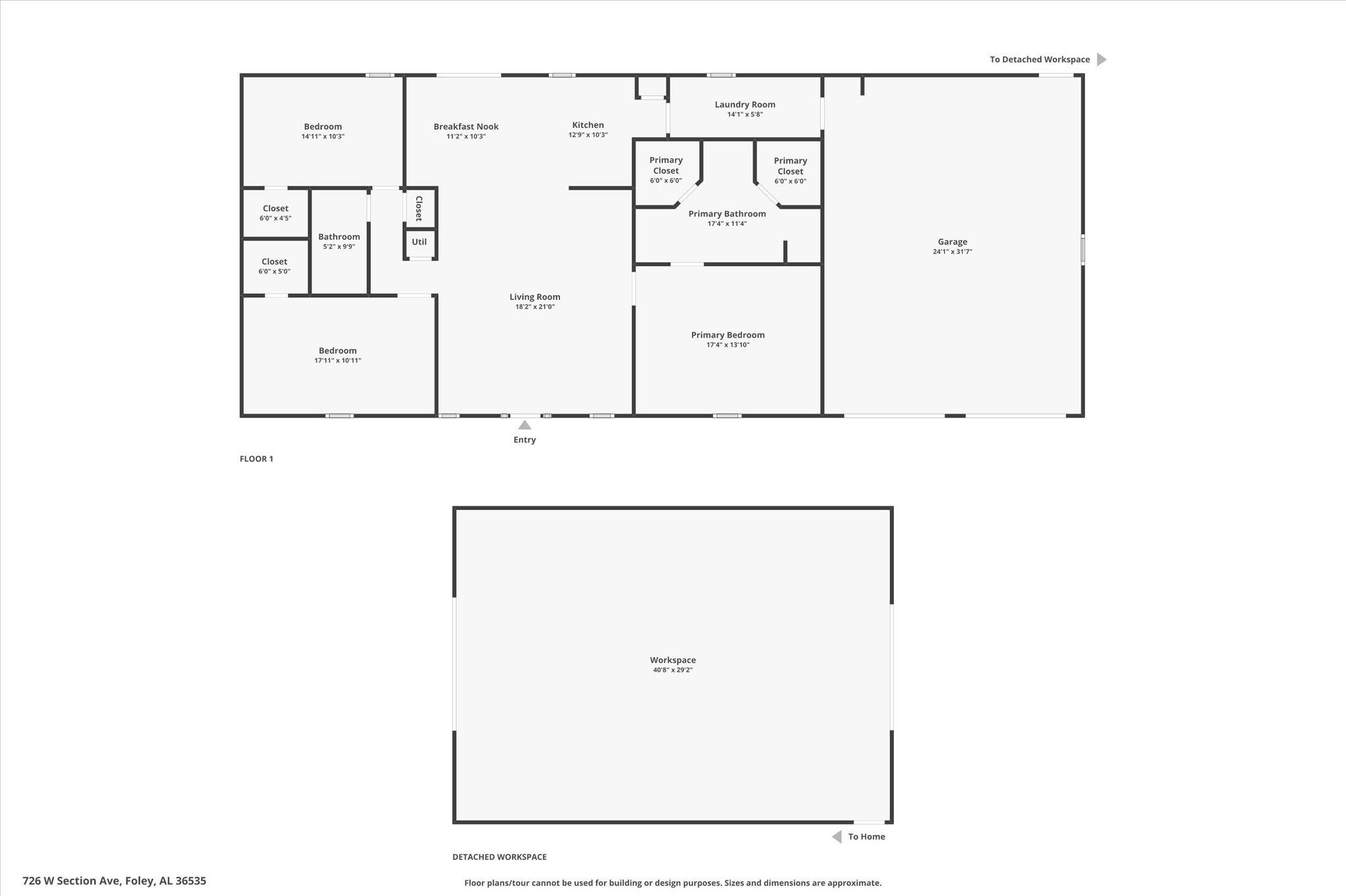 734 West Section Avenue Foley, AL 36535 - Photo 46 of 50 View of layout