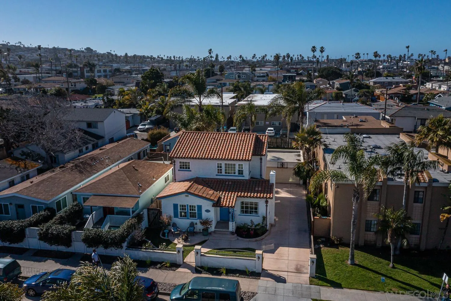 4965 Brighton Avenue Ocean Beach, CA 92107 - Photo 42 of 48 a city street filled with lots of traffic and trees