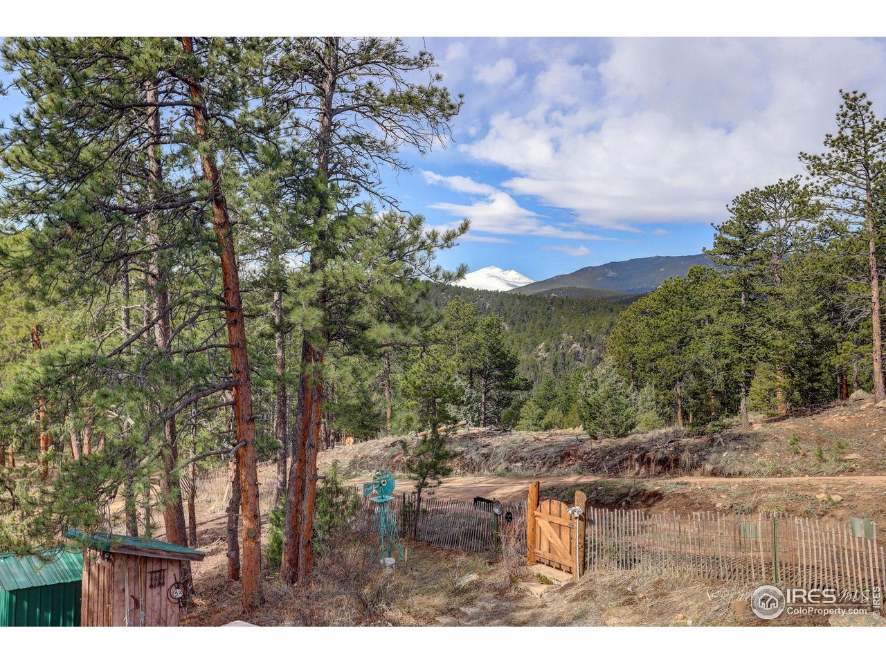 147 Cedar Drive Lyons, CO 80540 - Photo 27 of 37 Views of Mt. Audubon and vacant lots 3 & 4 across the rd.