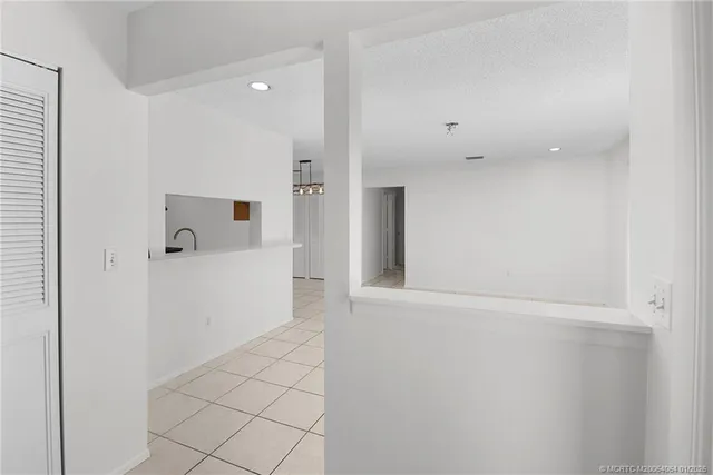 a view of a livingroom with an empty space