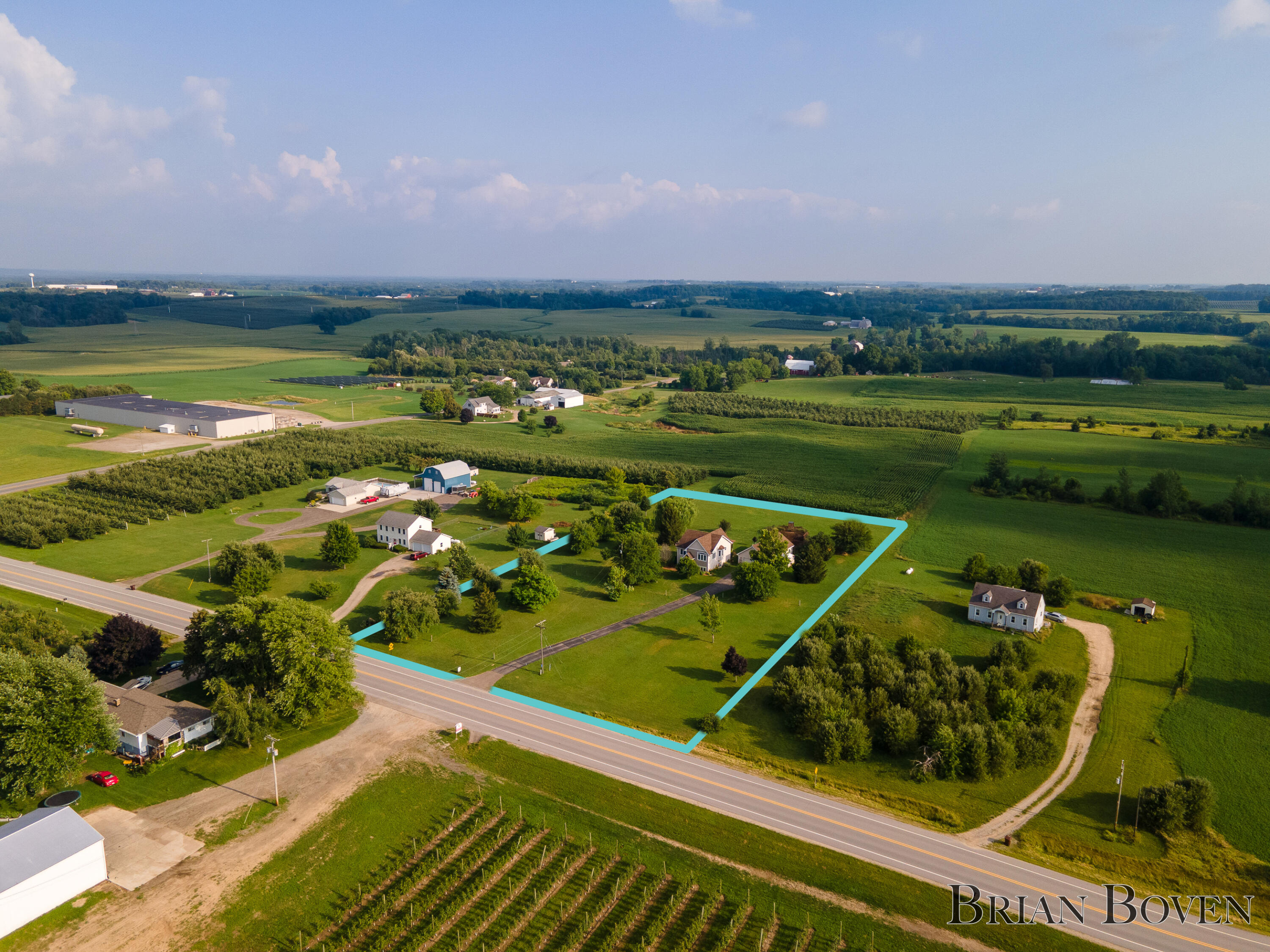 3318 13 Mile Road Northwest Sparta, MI 49345 - Photo 30 of 37 DJI_0508-LOT LINES