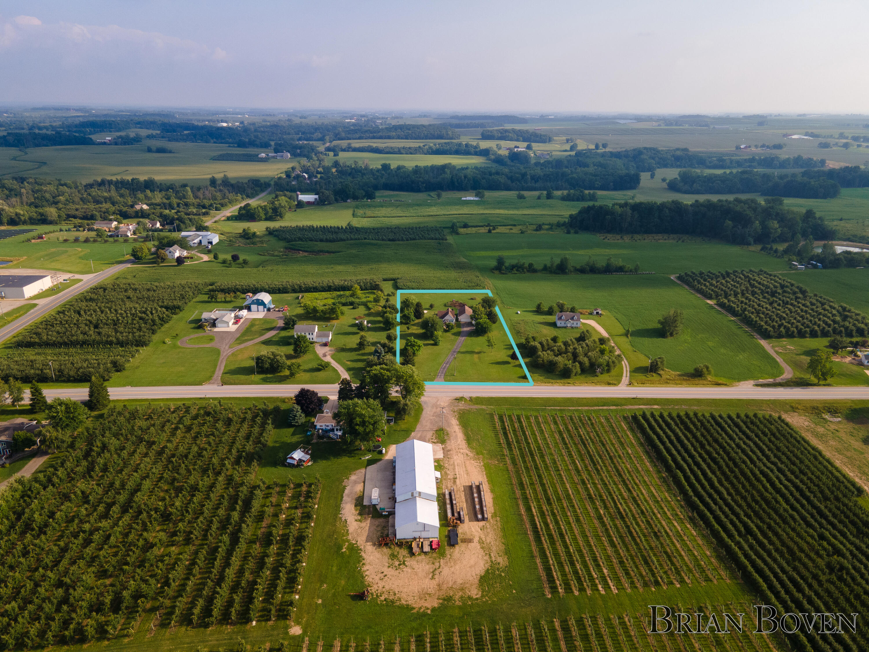 3318 13 Mile Road Northwest Sparta, MI 49345 - Photo 32 of 37 DJI_0509-LOT LINES