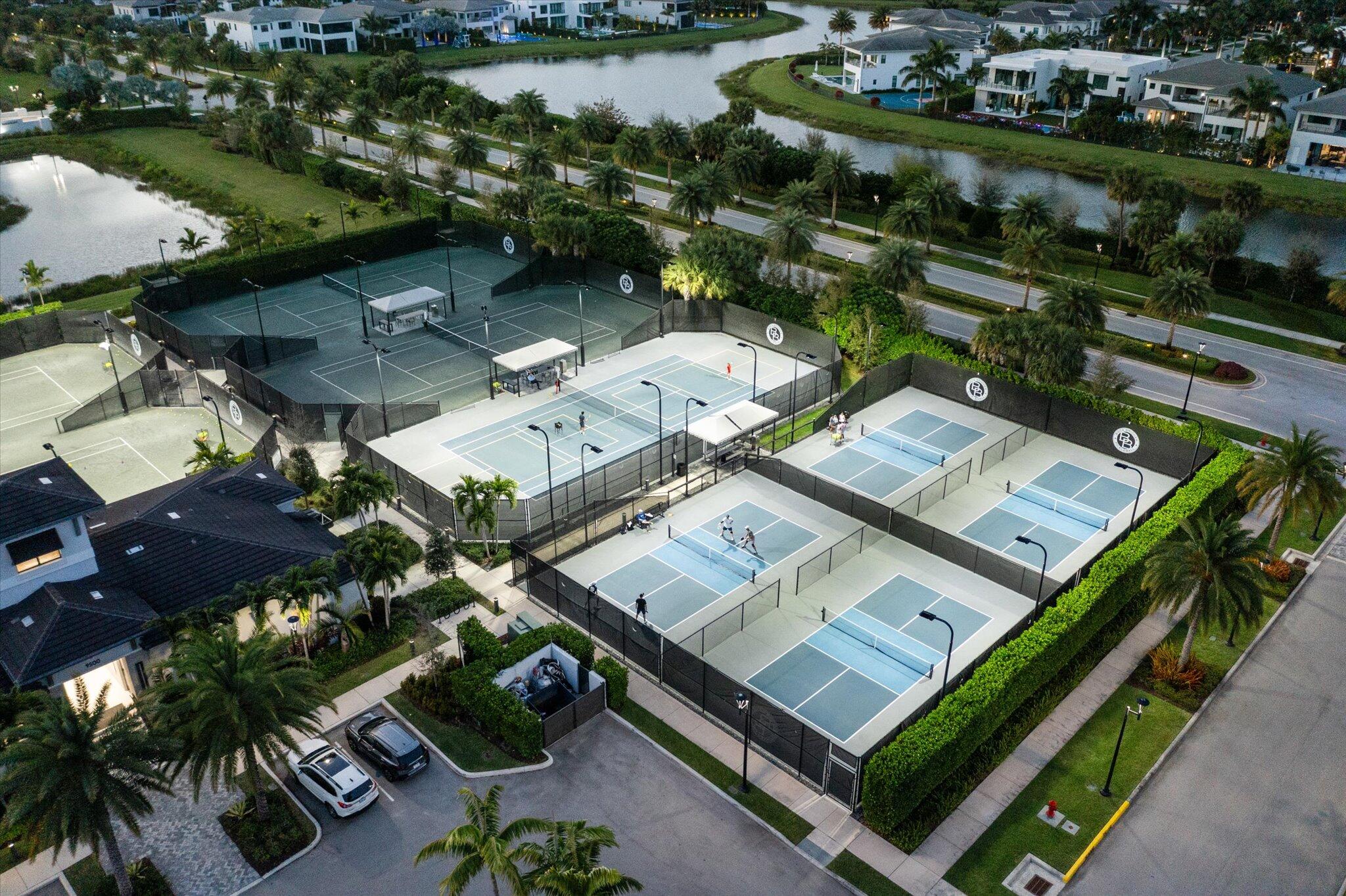 9794 Chianti Classico Terrace Boca Raton, FL 33496 - Photo 106 of 118 an aerial view of a residential houses with outdoor space and lake view