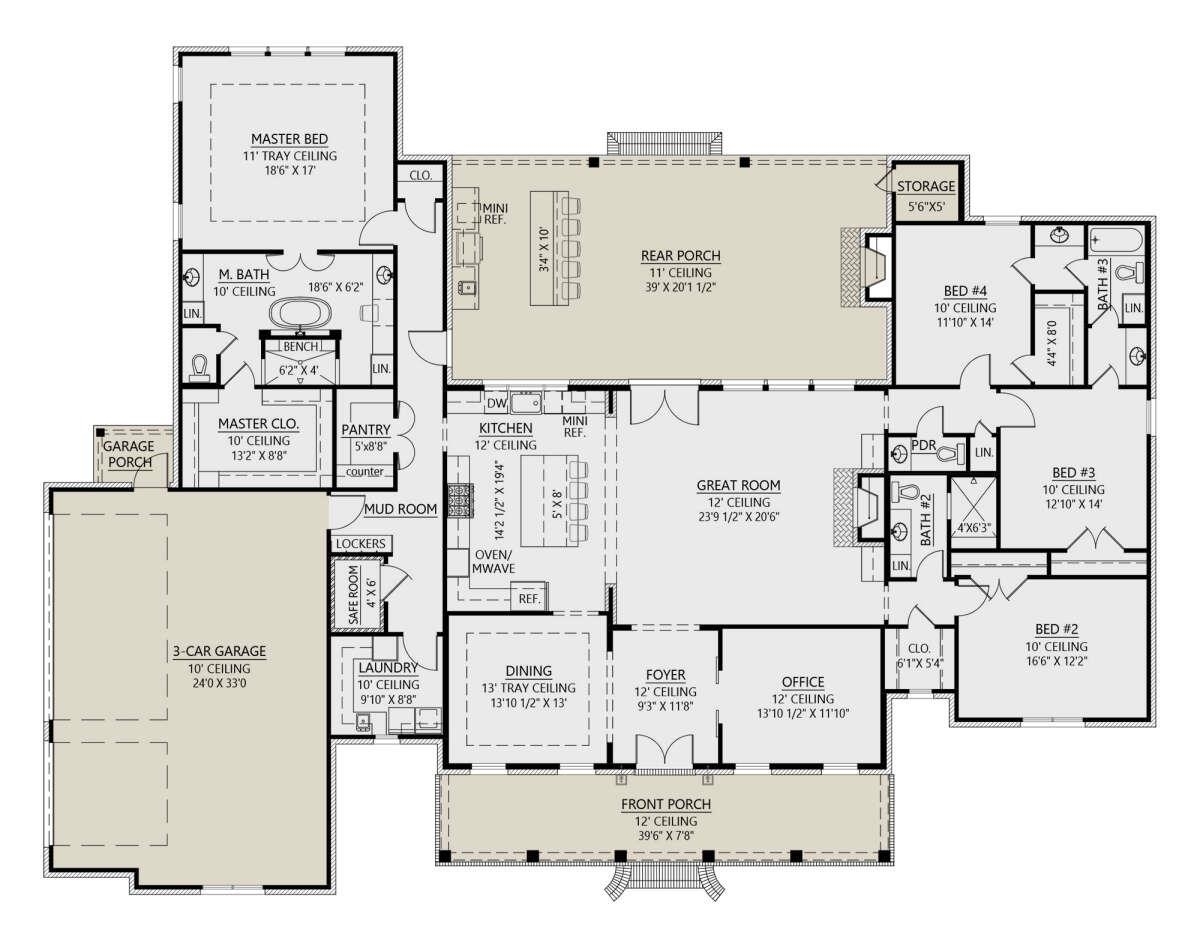 33579 Steelwood Ridge Road Loxley, AL 36551 - Photo 39 of 39 Facsimile of Potential Floor Plans